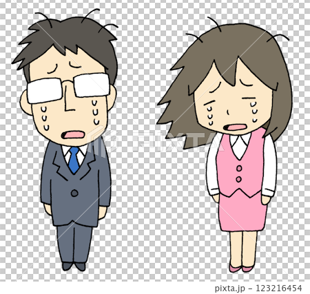 Men and women crying in despair Men and women crying in despair 123216454