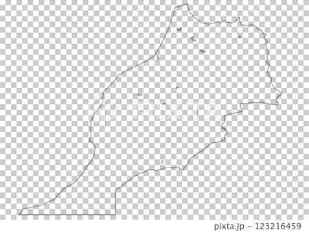 白地図 モロッコ 白地図 モロッコ 123216459