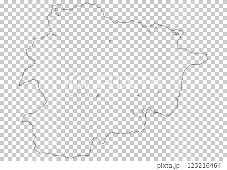 白地図　アンドラ 123216464