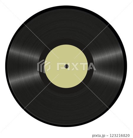 レコードのイラスト　LP　昭和レトロ　PNG　背景透明 123216820