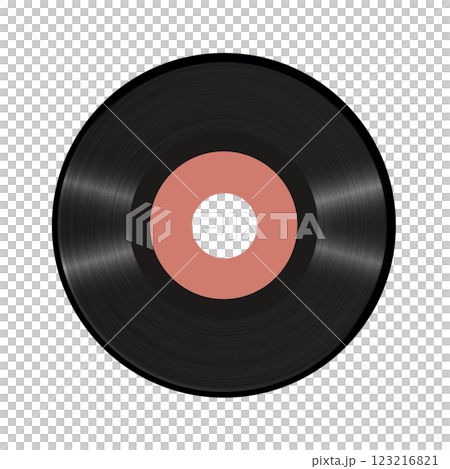 Illustration of record, single, Showa retro, PNG, transparent background 123216821