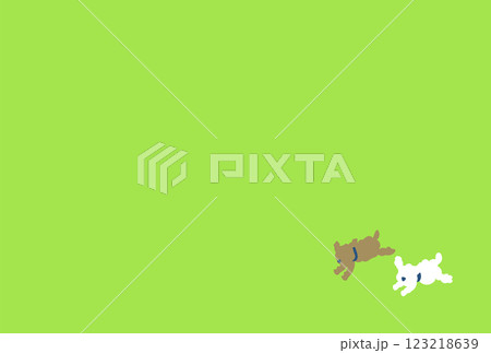 トイプードルのフレーム / ポストカード 123218639