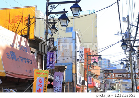 旧中山道板橋宿(中宿商店街) 東京都板橋区 旧中山道板橋宿(中宿商店街) 東京都板橋区 123218653