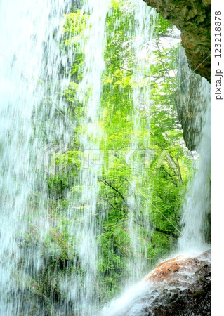 新緑の雷滝 123218878