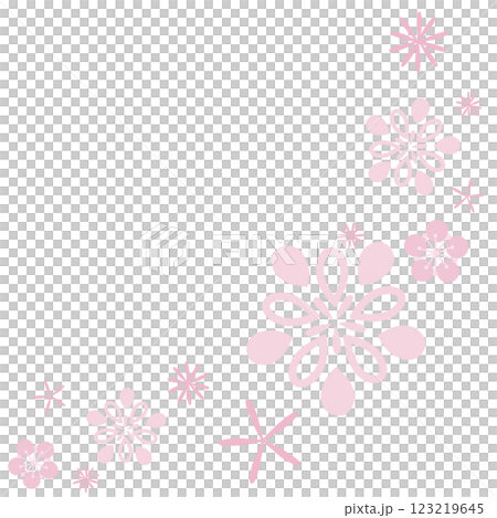 Many ephemeral pink flowers 123219645