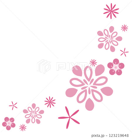 青みのあるピンク色のたくさんの花 青みのあるピンク色のたくさんの花 123219648