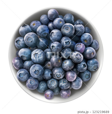 Bowl with Blueberries 123219689
