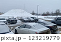 冬のカナダの積雪 123219779