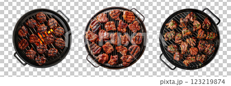 Grill with Meat 123219874
