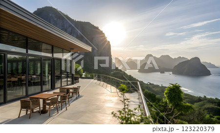 luxury coffee shop  and restaurant in Palawan,  Philippines 123220379