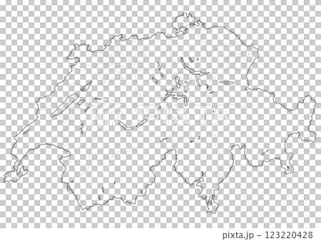 白地図 スイス 白地図 スイス 123220428