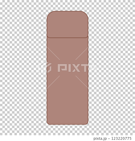 シンプルな茶色い水筒　ツヤなし 123220775