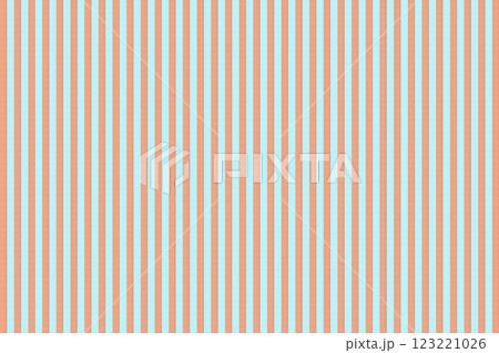 レトロなサーモンピンクと水色のストライプ模様 123221026