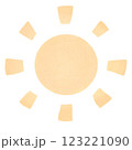 シンプルで淡い太陽 123221090