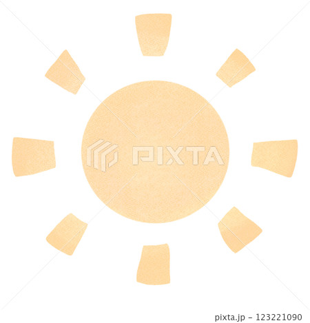 シンプルで淡い太陽 123221090
