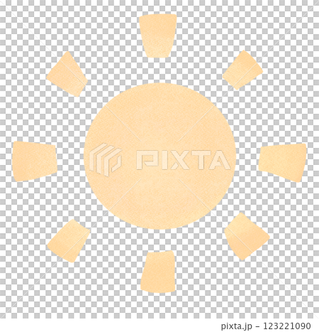 シンプルで淡い太陽 123221090