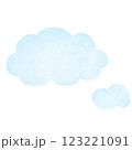 シンプルでふわふわな雲 123221091