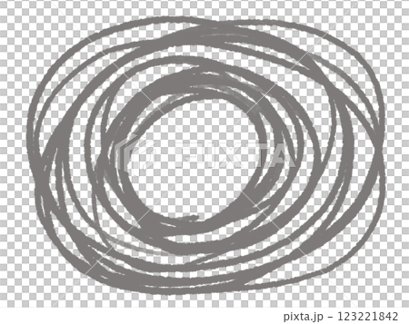 Roughly hand-drawn swirls, spirals, circles 123221842