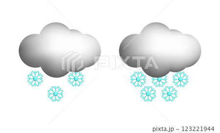 Weather 3d icons realistic isolated vector set. Heavy snowfall. Design weather app web site game logo banner. Meteorology concept. Weather 3d icons realistic isolated vector set. Heavy snowfall. Design weather app web site game logo banner. Meteorology concept. 123221944