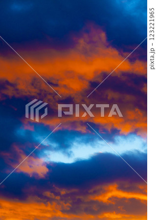 夕焼け空 123221965