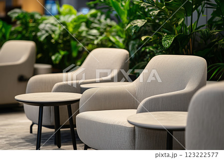 空港などの待合室、ロビー 123222577