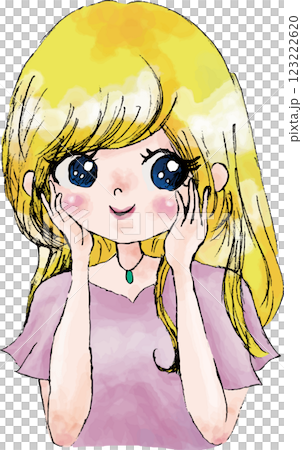 a著拐杖的女孩 123222620