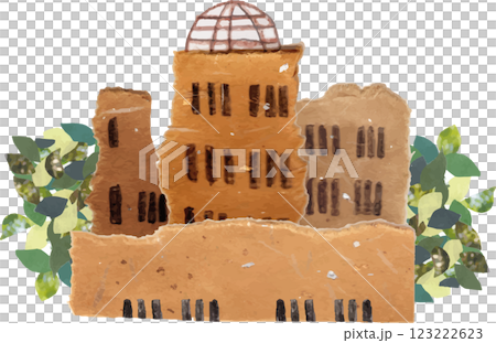 用拼貼畫製作的原子彈穹頂 123222623