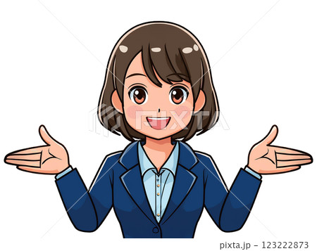 案内をする女性 123222873