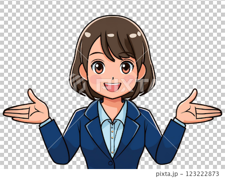 案内をする女性 123222873