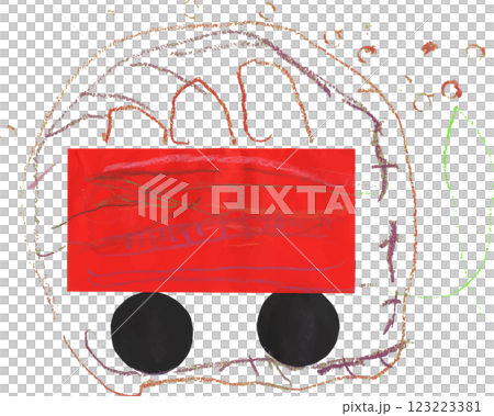 子供が制作した電車 123223381