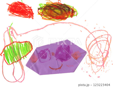 子供が制作したお芋掘り 子供が制作したお芋掘り 123223404