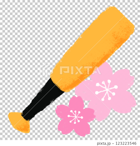 Simple illustration, crayon touch, spring baseball Simple illustration, crayon touch, spring baseball 123223546