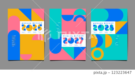 Annual Report, template layout design ,typography, flat design background. Annual Report, template layout design ,typography, flat design background. 123223647