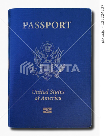 American passport isolated on a white background American passport isolated on a white background 123224237