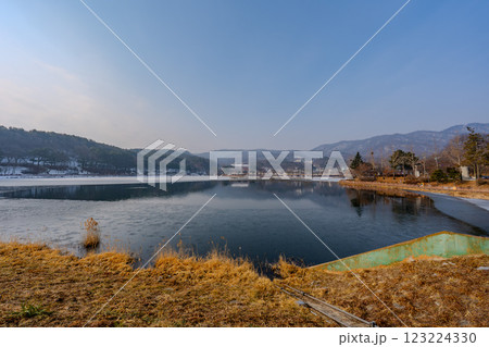 韓国 利川市 雪峰公園の風景 韓国 利川市 雪峰公園の風景 123224330
