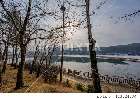 韓国 利川市 雪峰公園の風景 韓国 利川市 雪峰公園の風景 123224334
