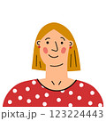 Smiling Woman Vector cute Portrait 123224443