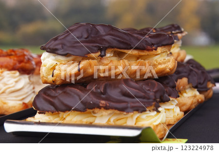 Selling best pastry dessert in centre of Prague Selling best pastry dessert in centre of Prague 123224978