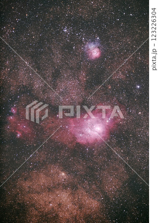 いて座干潟星雲付近（出雲市） 123226304