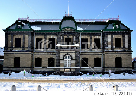 小樽市 冬の旧日本郵船小樽支店 小樽市 冬の旧日本郵船小樽支店 123226313