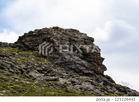 Rock Formation high up on Rocky Mountain National Park in Colorado Rock Formation high up on Rocky Mountain National Park in Colorado 123226445