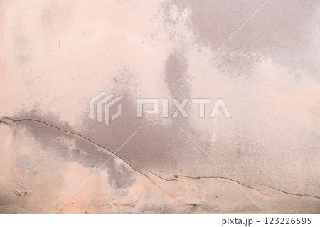 Old, stain and dirty of pink concrete wall background with copy space 123226595