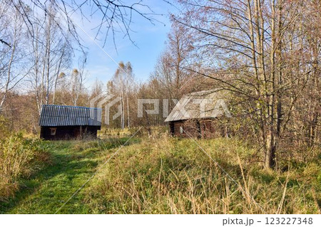Abandoned Russian Bathhouse: A Glimpse of the Past 123227348