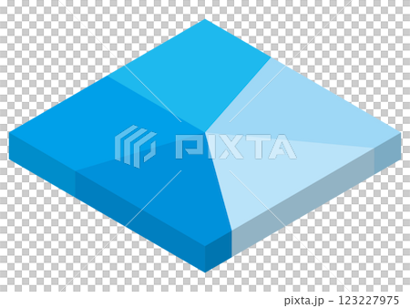 藍色圖形的插圖 123227975