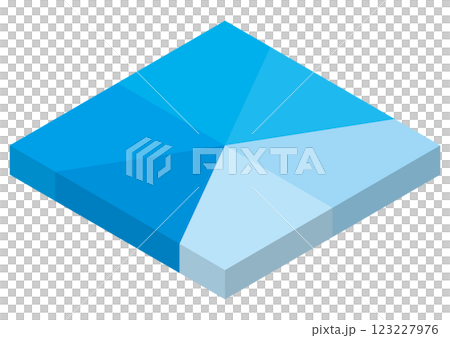 藍色圖形的插圖 123227976