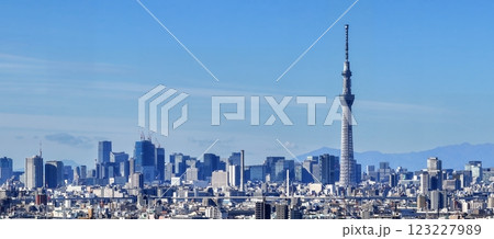 「東京都」東京スカイツリーの風景 都市風景 「東京都」東京スカイツリーの風景 都市風景 123227989
