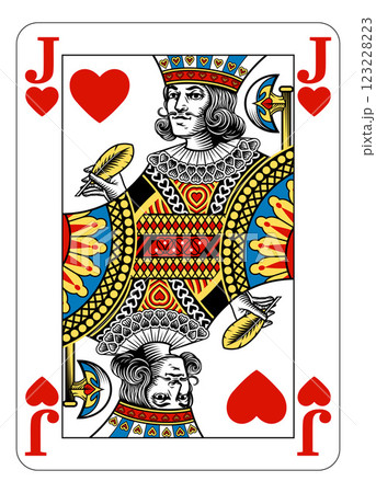Jack of Hearts Design from Deck of Playing Cards Jack of Hearts Design from Deck of Playing Cards 123228223