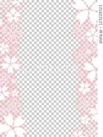 Japanese style cherry blossom background material 123228321