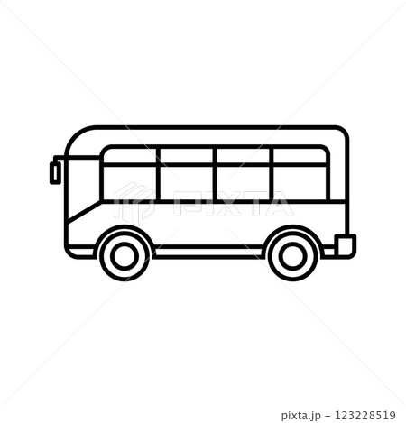 Bus icon isolated on white. Bus for public transportation. Bus icon isolated on white. Bus for public transportation. 123228519