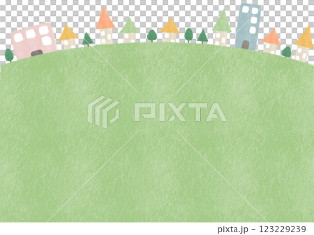 街並み　風景　背景　イラスト 123229239